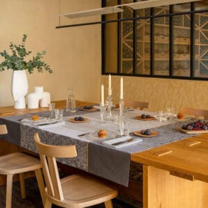 Voyage Iconique, klassisk damaskduk i grått