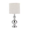 Mancot, bordlampe i krom med touch, med  linskjerm - Bilde 4