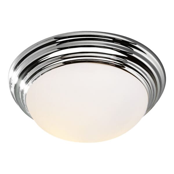 Barclay, stor takplafond til bad i krom med hvit glasskuppel (IP44) - Bilde 2
