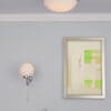 Barclay, stor takplafond til bad i krom med hvit glasskuppel (IP44) - Bilde 5