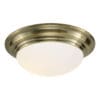 Barclay, stor takplafond til bad i messing med hvit glasskuppel (IP44) - Bilde 3