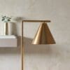 Cape, stilren, moderne gulvlampe i antikk messing - Bilde 3