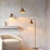 Cape, stilren justerbar vegglampe i messingfarget stål - Bilde 6