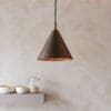 Cape, stilren moderne pendellampe i antikk bronse - Bilde 3