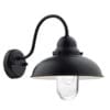 landlig utendørslampe i matt sort