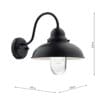 Dynamo, landlig utendørslampe i matt sort(IP44) (Kopi) - Bilde 5