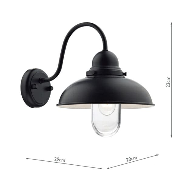 Dynamo, landlig utendørslampe i matt sort(IP44) (Kopi) - Bilde 5