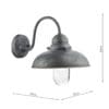 Dynamo, landlig utendørslampe i rustikk finish (IP44) - Bilde 5