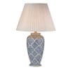 Ely, klassisk keramikklampe med geometrisk motiv i blått - Bilde 2
