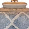Ely, klassisk keramikklampe med geometrisk motiv i blått - Bilde 4
