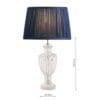 Meredith, klassisk, lampefot i slepet glass - Bilde 5