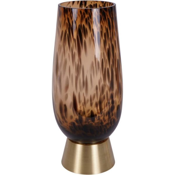 Savanna,  vase i skilpaddemønstret glass og gull - Bilde 4