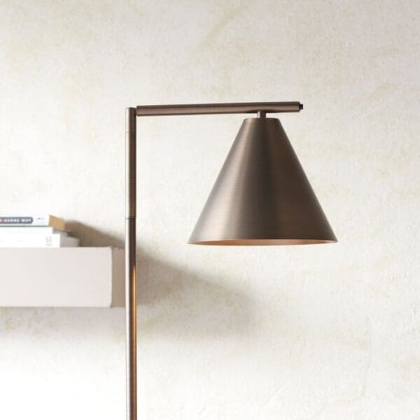 Cape, stilren, moderne gulvlampe i antikk bronse - Bilde 3