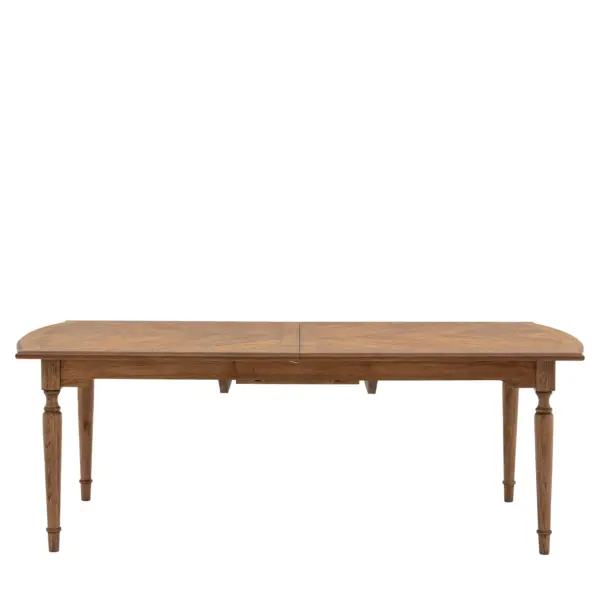 Highgrove, spisebord med ileggsplate  i brunt tre (215-260cm) - Bilde 5