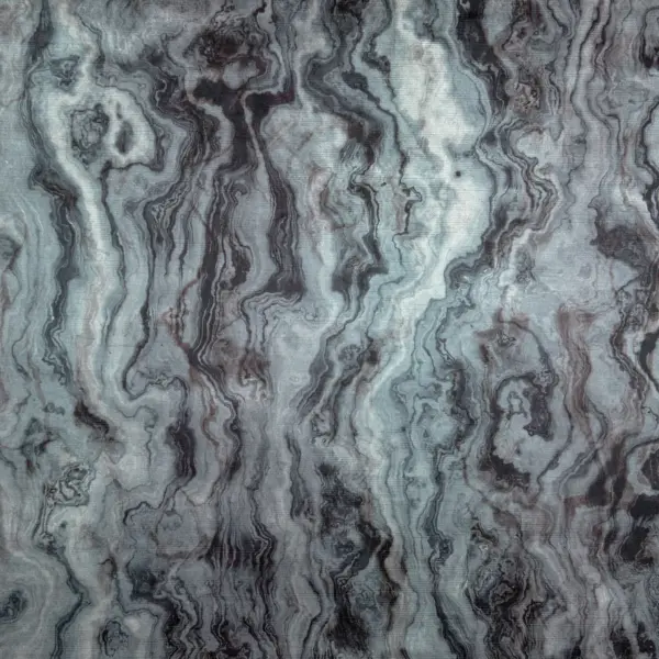 Marble, luksuriøs marmorert fløyel i sort