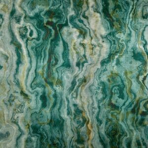 Marble, luksuriøs marmorert fløyel i grønt