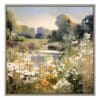 Wildflower Reflections, innrammet bilde med villblomster i grå ramme