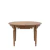 Highgrove, rundt spisebord med ileggsplate  i brunt tre (120-160cm) - Bilde 5