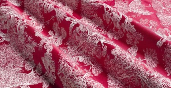 Animalia, jacquardvevd Toile de Jouy med leoparder og dyreliv - Bilde 4