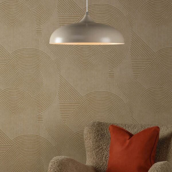 Kaelan, Retro takpendel i beige metall