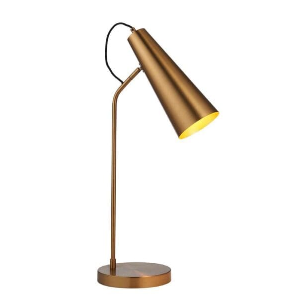 Karna, moderne bordlampe i antikk messing - Bilde 6