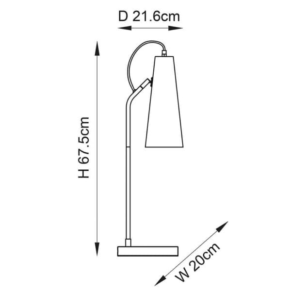 Karna, moderne bordlampe i antikk messing - Bilde 7