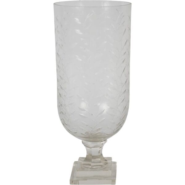 Elegant, munnblåst og slepet  lyslykt/vase i glass fra Laura Ashley - Bilde 2
