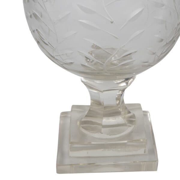 Elegant, munnblåst og slepet  lyslykt/vase i glass fra Laura Ashley - Bilde 5