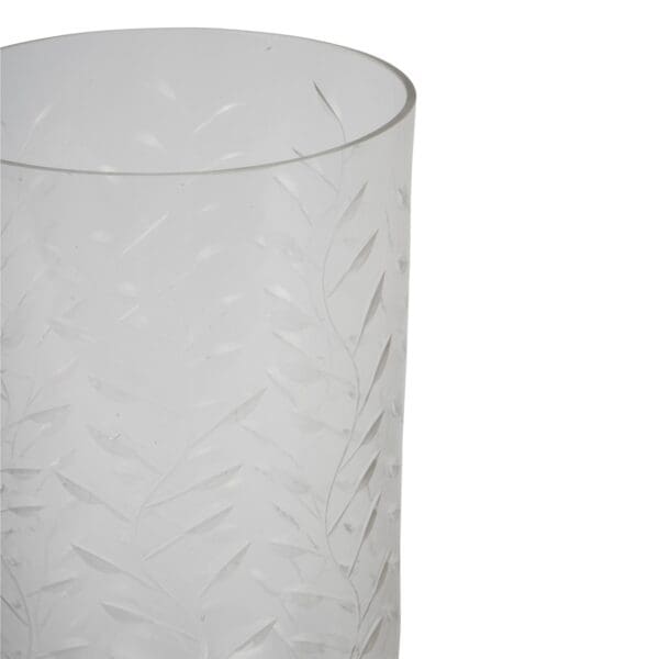 Elegant, munnblåst og slepet  lyslykt/vase i glass fra Laura Ashley - Bilde 4
