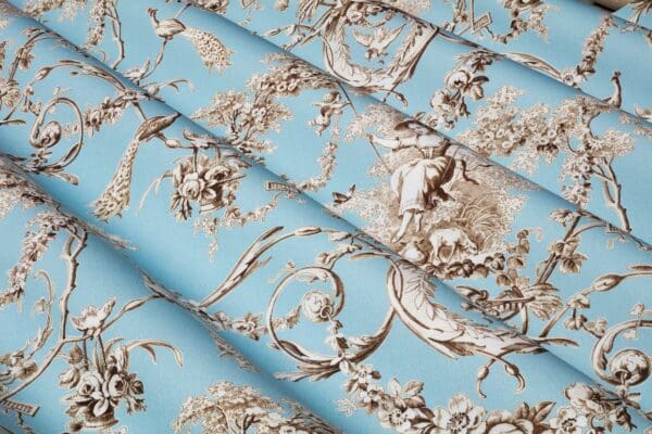 Ludivine, klassisk Toile de Jouy stoff i bomullsperscale - Bilde 7