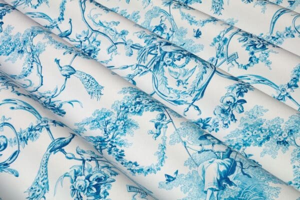 Ludivine, klassisk Toile de Jouy stoff i bomullsperscale - Bilde 8
