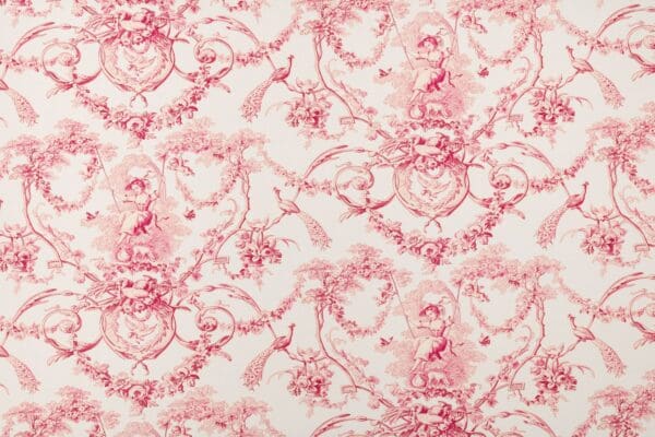 Ludivine, klassisk Toile de Jouy stoff i bomullsperscale - Bilde 4