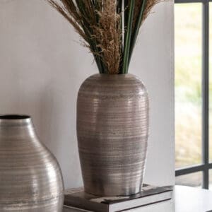 Zahara rustikk vase i sølv