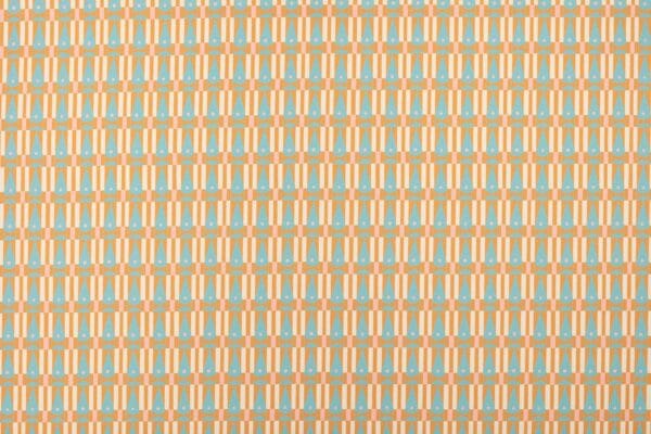 Eye Now, spennende stoff i retrodesign i turkis/brun - Bilde 2