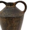 Gobi, rustikk vase i antikk look i sort og brun aluminium - Bilde 5