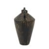 Gobi, rustikk vase i antikk look i sort og brun aluminium - Bilde 4