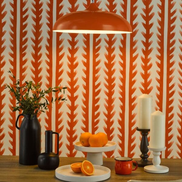 kaelan retro takpendel i orange metall