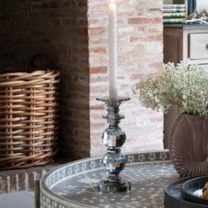 Kersey, elegant lysestake i  slepet  glass (26,5cm)
