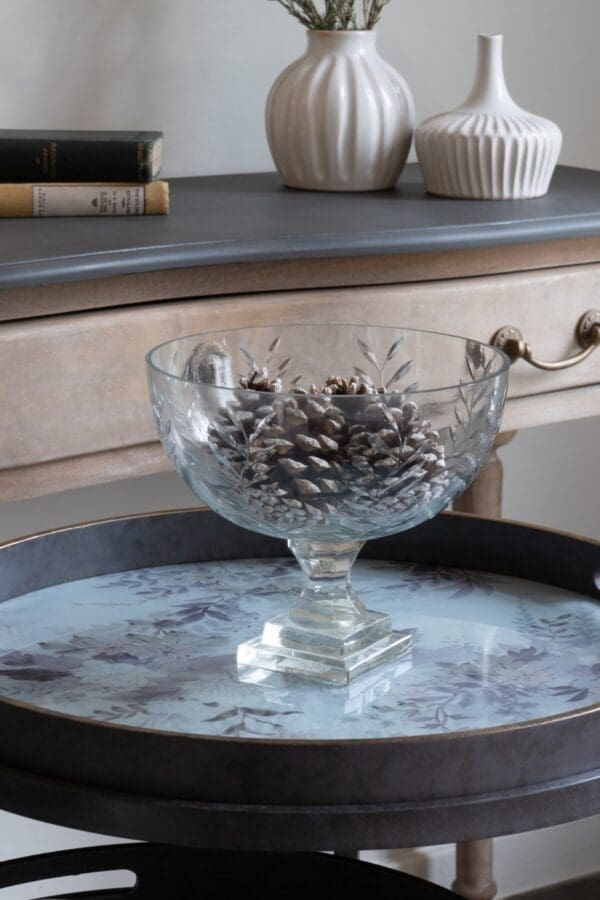 elegant glassbolle fra laura ashley