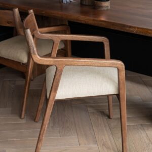 Monterey moderne enkel spisestuestol med beige sete