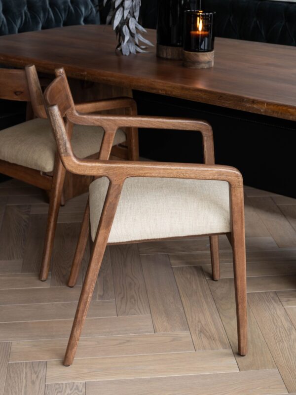 Monterey moderne enkel spisestuestol med beige sete
