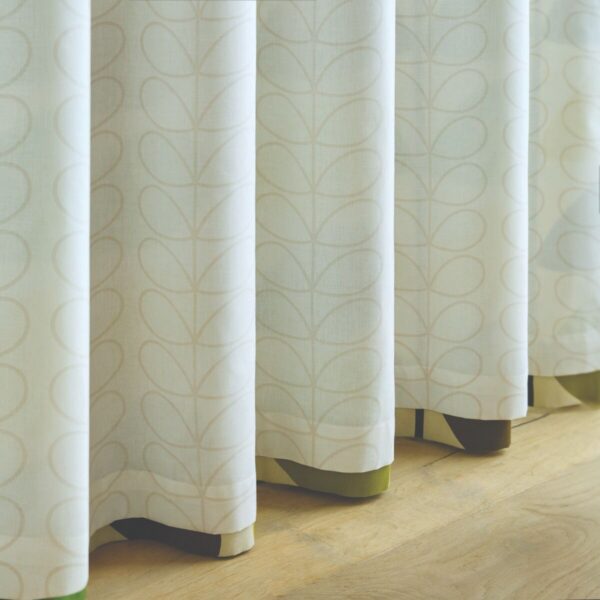 Multi Stem, Retro ferdigsydde gardiner fra Orla Kiely i grønt og oker - Bilde 3