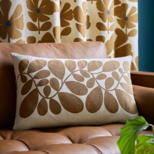 Sycamore strupe, retro pute i brunt og krem fra Orla Kiely