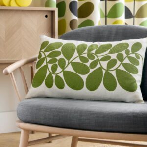 Sycamore stripe, retro pute i grønt og krem fra Orla Kiely
