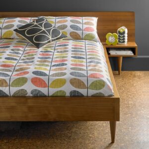 Scribble Stem retro dynetrekk i orange og varme toner fra Orla Kiely