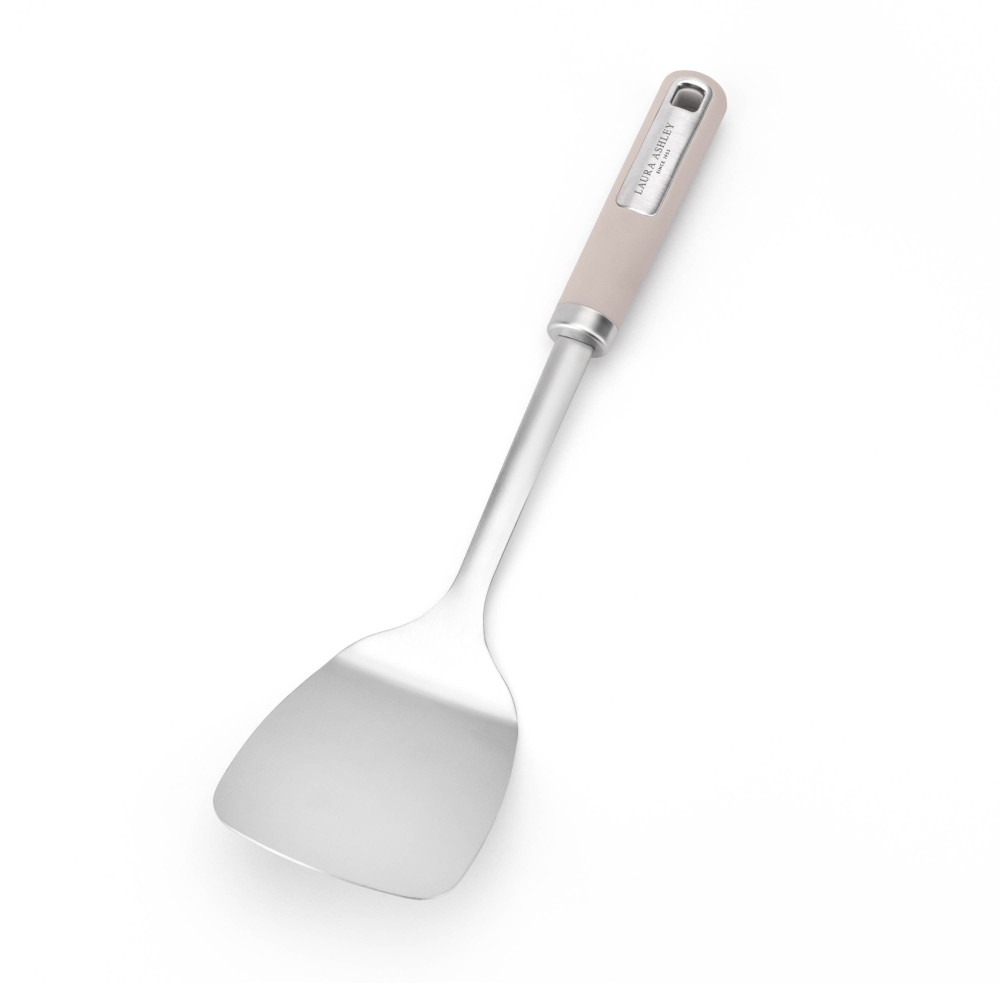 Stekespade i rustfritt stål med duegrått keramikkhåndtak