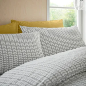 Tiny Stem, putetrekk med retrodesign i grått og hvitt fra Orla Kiely