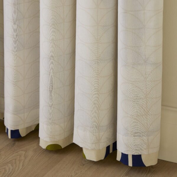 Abacus Flower, Retro ferdigsydde gardiner  marine og oliven fra Orla Kiely - Bilde 4