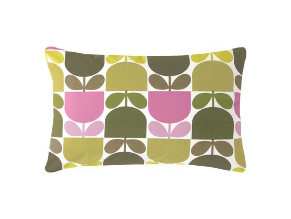 Block Stem, retro sengesett i rosa og grønt fra Orla Kiely - Bilde 4
