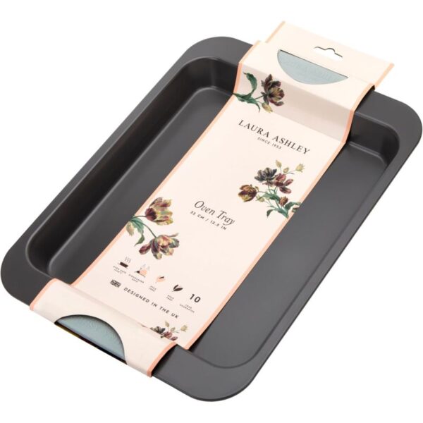 "non stick" langpanne (32cm) med salviegrønne håndtak fra Laura Ashley - Bilde 2